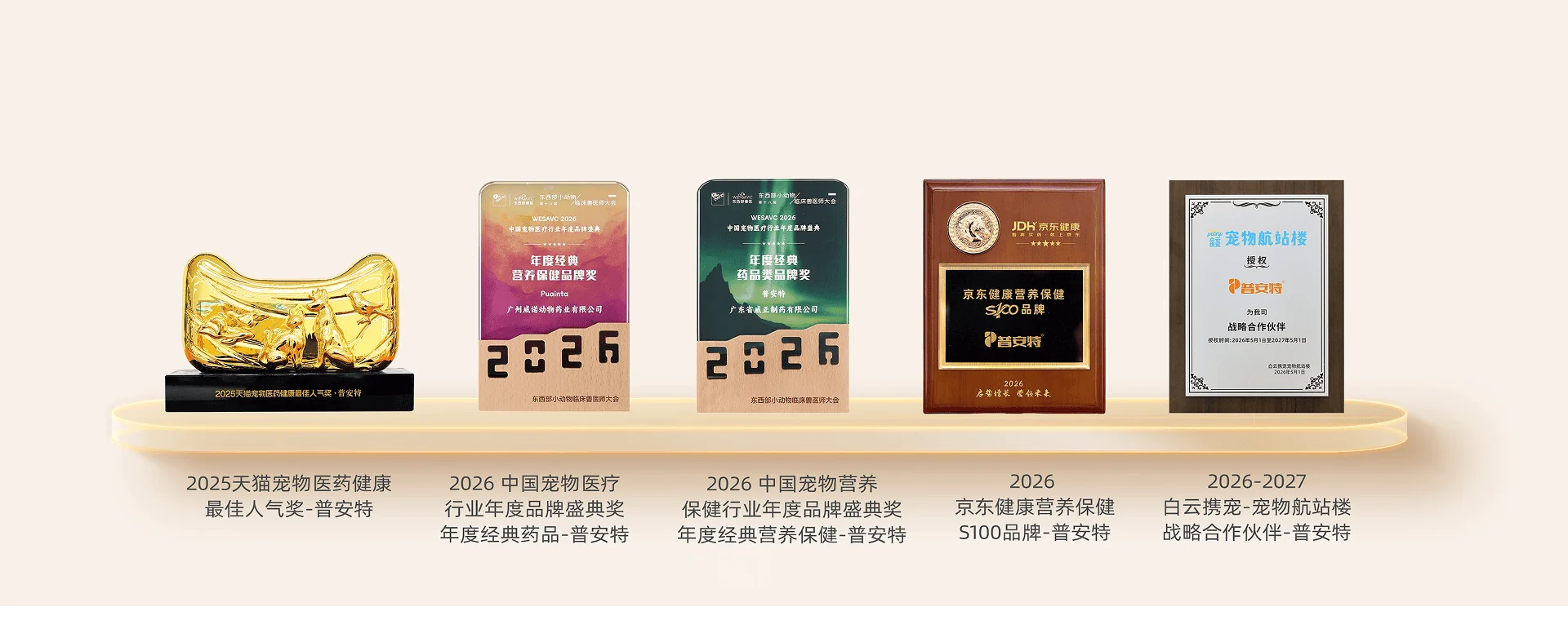 普安特行业荣誉奖项展示